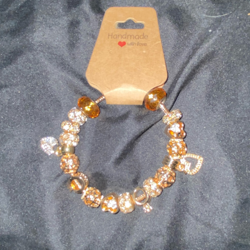Chic Gold and Silver Beaded Bracelet